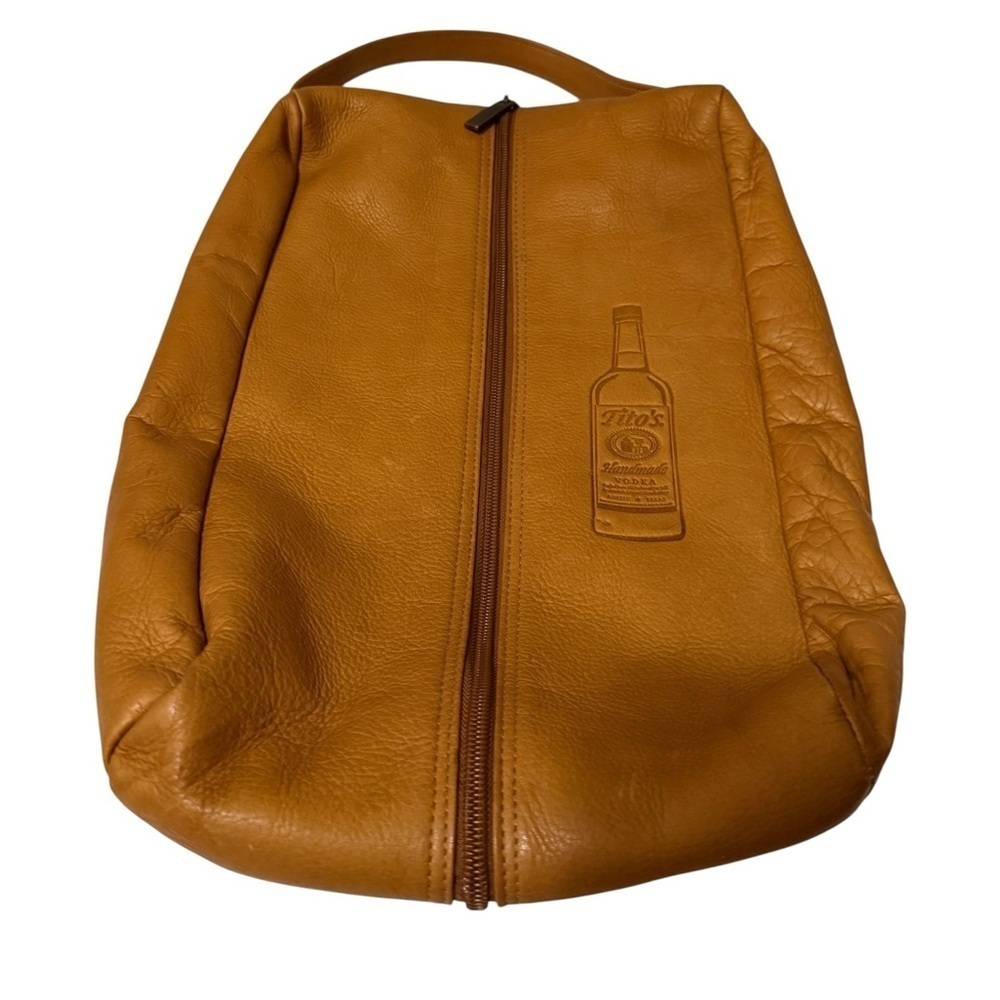 Tito’s Handmade Tan Leather Men's vine bag